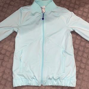 IVIVVA ( BY LULULEMON) GIRLS ATHLETIC JACKET. SIZE 12, WORN ONCE, REVERSIBLE.